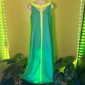 Women’s Color Block Maxi  Dress